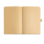 Caderno com capa de papel resistente à água, folhas A5 lisas cor natural