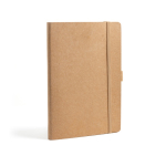 Caderno com capa de papel resistente à água, folhas A5 lisas cor natural