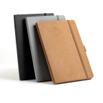 Caderno com capa de papel resistente à água, folhas A5 lisas