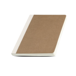 Caderno com capa de cartão de fibras naturais, papel A5 80 g/m2 cor castanho
