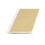 Caderno com capa de cartão de fibras naturais, papel A5 80 g/m2 cor bege