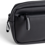 Bolsa de cintura de couro sintético impermeável com 2 compartimentos
