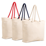 Saco de lona grande com asas de cordão ideal para o verão 220 g/m2