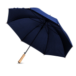 Guarda-chuva automático com punho de madeira de 8 painéis e Ø106 cor azul-marinho