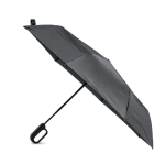 Guarda-chuva dobrável com punho tipo mosquetão de 8 painéis Ø100 cor preto