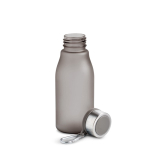 Garrafa de plástico reciclado estilo mate com mosquetão 350 ml cor preto