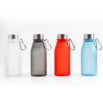 Garrafa de plástico reciclado estilo mate com mosquetão 350 ml