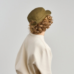 Boné estilo militar de algodão com fecho de velcro 215 g/m2