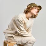 Boné estilo militar de algodão com fecho de velcro 215 g/m2