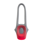 Luz para bicicleta com 2 luzes LED e pega de silicone para fixar cor vermelho terceira vista