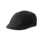 Boina estilo informal de algodão penteado e toque macio 280 g/m2 cor preto