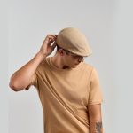 Boina estilo informal de algodão penteado e toque macio 280 g/m2