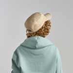 Boné tipo militar de algodão com viseira e fecho de velcro 280 g/m2