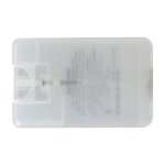Spray de limpeza de mãos com álcool em formato retangular cor transparente segunda vista