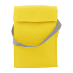 Saco térmico de poliéster com fecho superior de velcro cor amarelo primeira vista