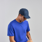 Boné de poliéster reciclado aveludado de 6 painéis 135 g/m2