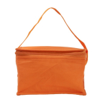 Saco térmico, várias cores, capacidade para 6 latas e pega a condizer cor cor-de-laranja primeira vista