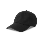 Boné efeito lavado tipo vintage de algodão reciclado 260 g/m2 cor preto
