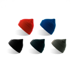 Gorro de poliéster reciclado de camada dupla e patch personalizado