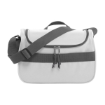 Saco térmico de poliéster com pega de transporte ajustável cor branco primeira vista