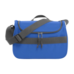 Saco térmico de poliéster com pega de transporte ajustável cor azul ultramarino primeira vista