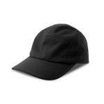 Boné desportivo, poliéster reciclado, faixa antitranspirante 105 g/m2 cor preto