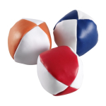 Conjunto de 3 bolas de malabarista de PVC em saco de algodão cor multicolor primeira vista