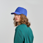 Boné de basebol de poliéster reciclado com pala italiana 220 g/m2