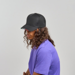Boné de basebol de poliéster reciclado com pala italiana 220 g/m2