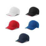 Boné de basebol de poliéster reciclado com pala italiana 220 g/m2