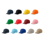 Boné de basebol de poliéster reciclado de 5 painéis 220 g/m2