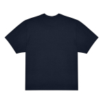 T-shirt oversize algodão sustentável tecido grosso 220 g/m2 B&C cor azul-marinho