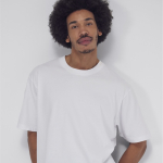 T-shirt oversize algodão sustentável tecido grosso 220 g/m2 B&C