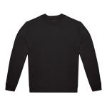 Camisola unissexo de algodão e poliéster, gola redonda 280 g/m2 B&C cor preto