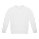 Camisola unissexo de algodão e poliéster, gola redonda 280 g/m2 B&C cor branco
