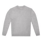 Camisola unissexo de algodão e poliéster, gola redonda 280 g/m2 B&C cor cinzento mesclado