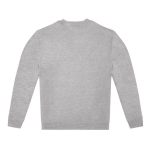 Camisola unissexo de algodão e poliéster, gola redonda 280 g/m2 B&C cor cinzento mesclado