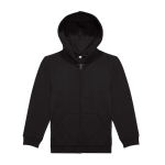 Camisola de capuz e fecho de correr de algodão 280 g/m2 B&C cor preto