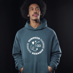 Camisola unissexo ecológica oversize com capuz 350 g/m2 B&C
