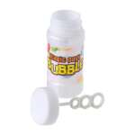 Tubo de bolas de sabão com 3 aros e capacidade de 55 ml cor branco primeira vista