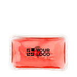 Escalfeta retangular reutilizável de calor instantâneo cor vermelho vista principal