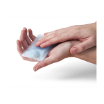 Escalfeta retangular reutilizável de calor instantâneo cor azul-claro terceira vista