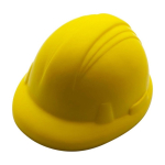 Antisstress em PU em forma de capacete de construtor primeira vista