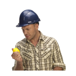 Antisstress em PU em forma de capacete de construtor quinta vista