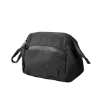 Nécessaire com bolsos feito de plástico oceânico 70 g/m2 cor preto