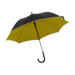 Guarda-chuva de 8 painéis de cor preta com interior colorido Ø103 cor amarelo primeira vista