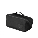 Nécessaire com pega incluída feito de plástico oceânico 70 g/m2 cor preto