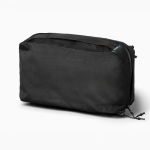 Nécessaire com 2 bolsos feito de plástico oceânico reciclado 96 g/m2 cor preto