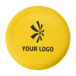 Frisbee personalizado com logo serigrafado para eventos Santa Mónica cor amarelo segunda vista