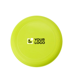 Frisbee personalizado com logo serigrafado para eventos Santa Mónica cor verde-claro vista principal